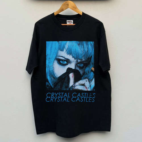 Crystal Castles水晶城堡乐队复古潮流电子vintage短袖ins男女T恤