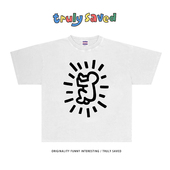 Earthman简单纯棉情侣ins短袖 T恤oversize欧美潮牌宽松街头半截袖