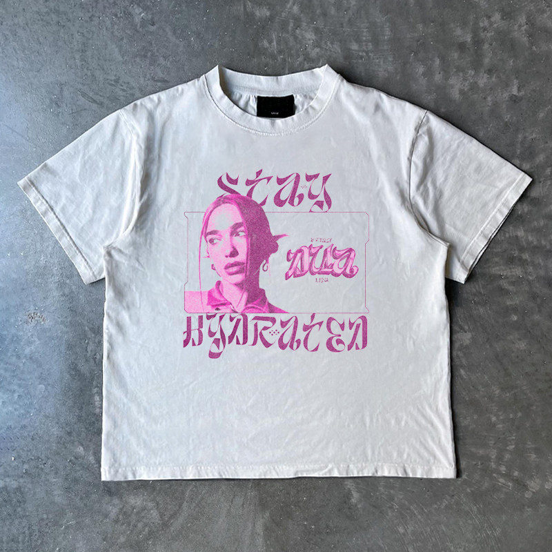 art fashion 美式嘻哈街头ins数码直喷短袖t恤阿美咔叽oversize