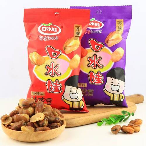 临期K30 兰花豆50g五香味香辣味酱汁牛肉蚕豆办公室零食怀旧