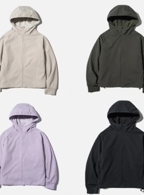 高品质女装 防风防水休闲双面穿户外秋冬拉链连帽外套夹克/479697