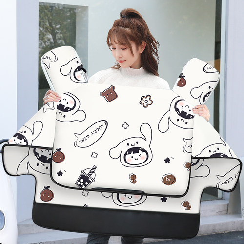 电动车挡风被冬款双面防水防风罩