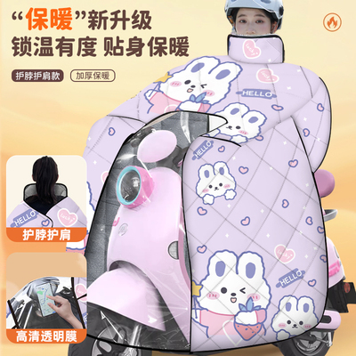 【适用爱玛】电动车挡风被冬加厚