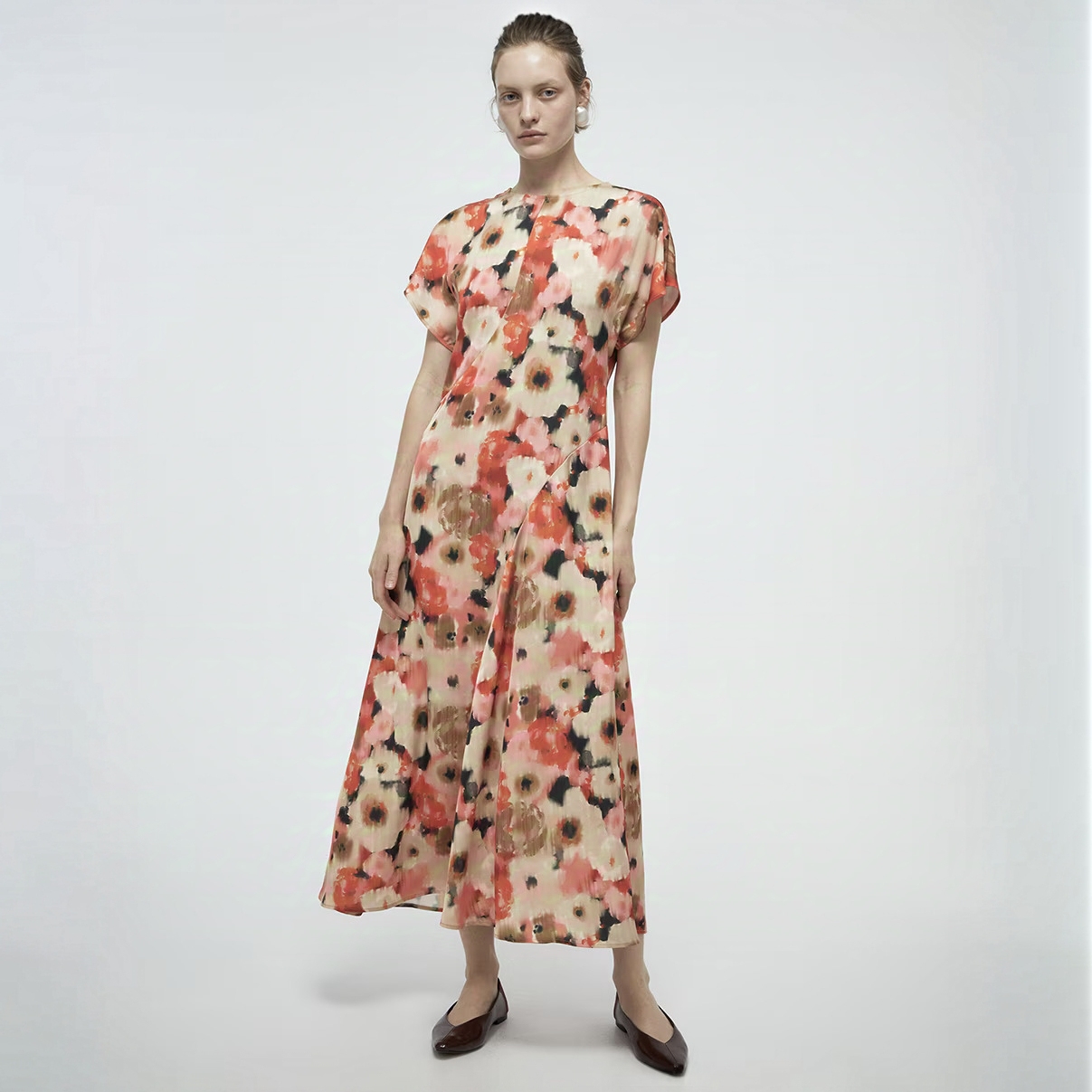 西班牙正品Sfera女士印花连衣裙