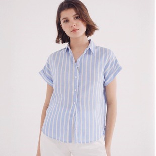 女装 牛津衬衫 25夏季 新款 西班牙正品 直邮代购 Springfield轻质短袖