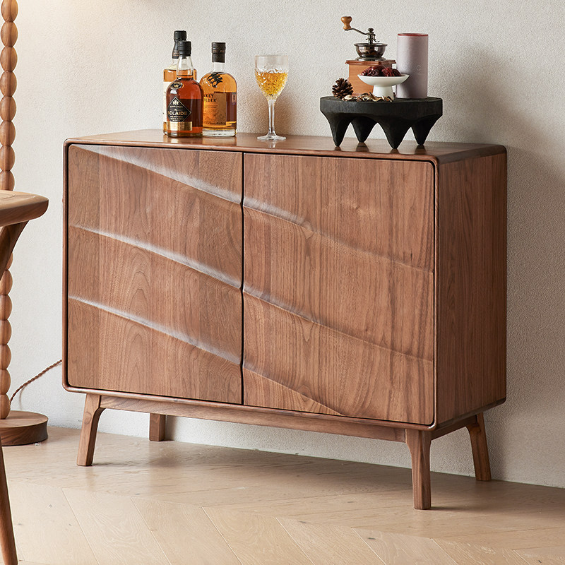 北美黑胡桃木餐边柜家用客厅靠墙柜子意式极简入户鞋柜门厅柜玄关,住宅家具,餐边柜,淘宝优惠券,粉丝福利购,淘宝优惠卷