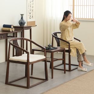 北美黑胡桃木边几新中式沙发角几北欧实木小桌子小茶几边桌小方几