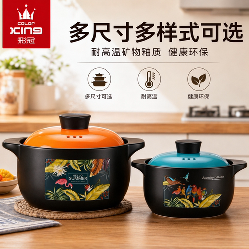 彩冠家用煲砂锅焖锅高汤锅煲仔饭