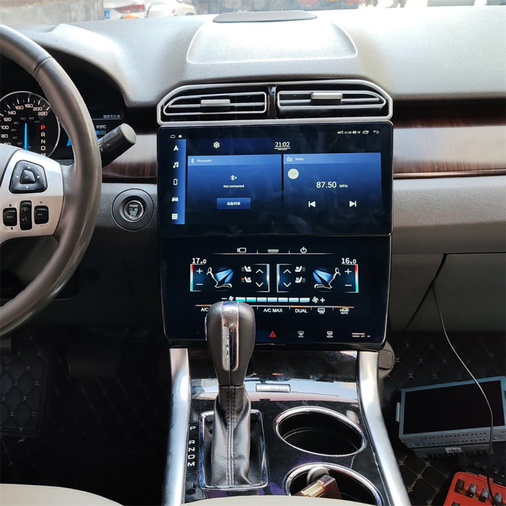 适用10-12款福特锐界安卓导航空调显示屏上下屏一体机内置Carplay