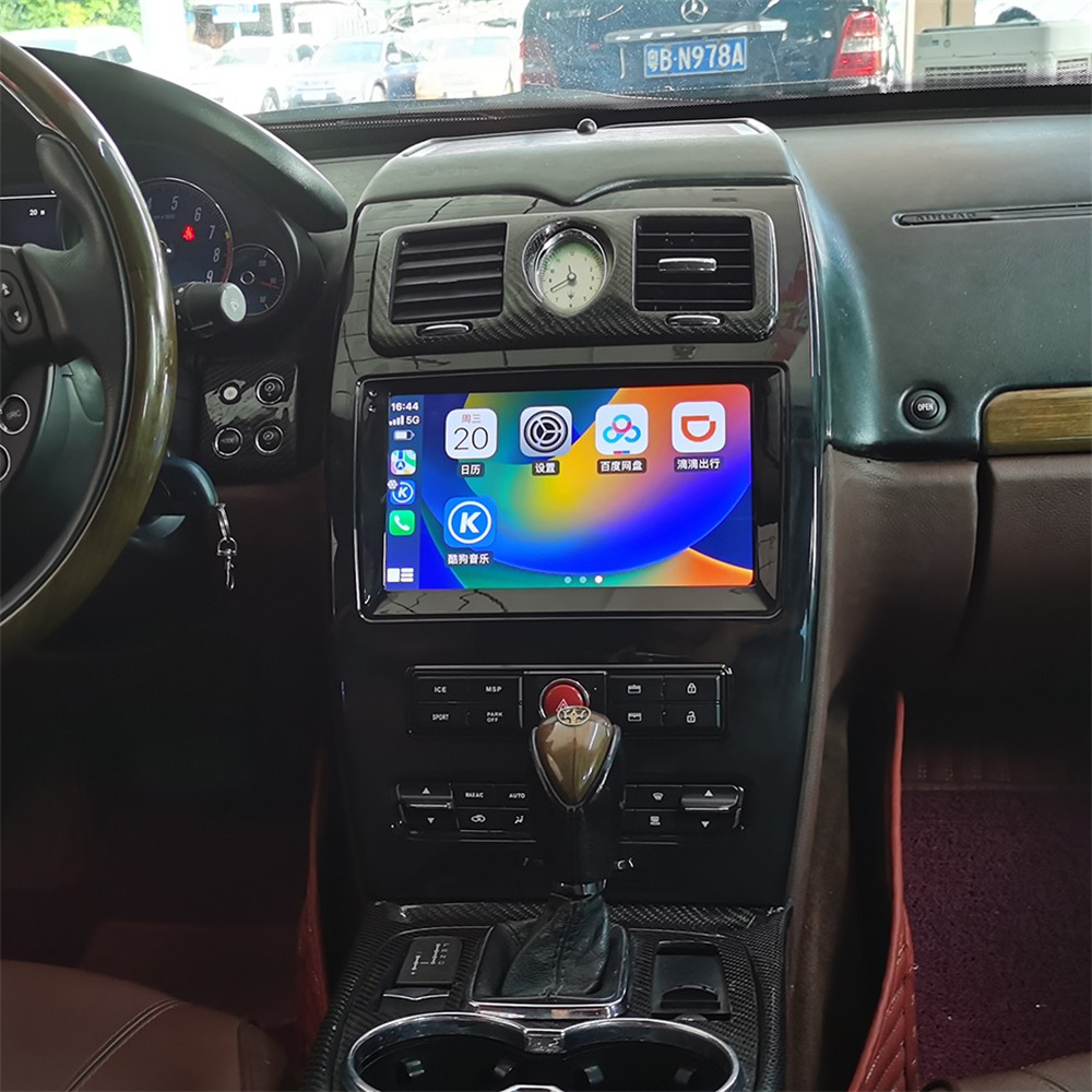 适用04-12款玛莎拉蒂总裁安卓导航一体机10寸原车风格八核Carplay