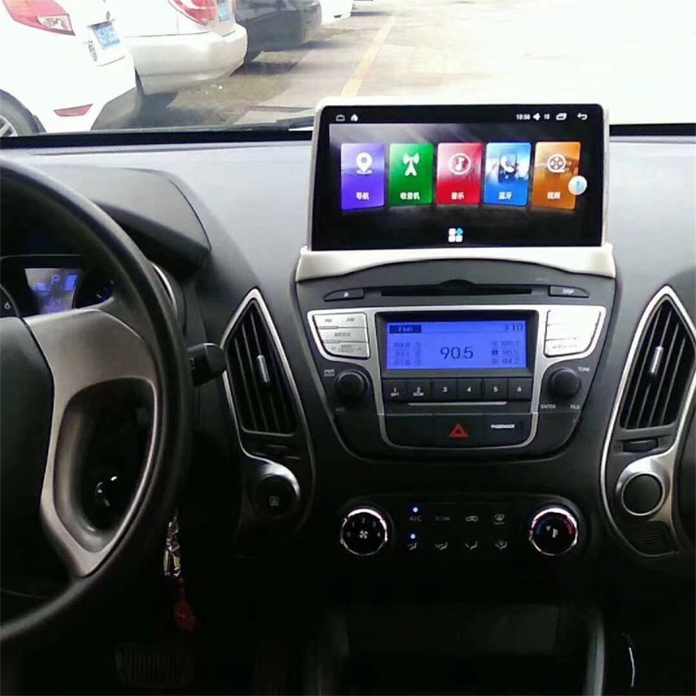 适用现代IX35安卓导航一体机9.66寸带B钮保留原车主机内置Carplay