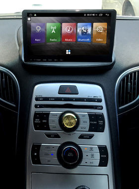 适用09-11款现代劳恩斯酷派ROHENS COUPE安卓导航一体机9英寸跨境