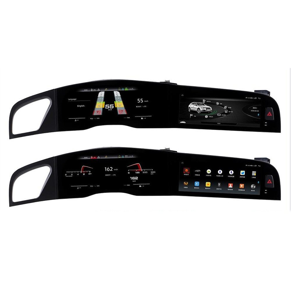 12.3+10.25寸适用奥迪Audi A4 2009-2016款安卓导航液晶仪表一体