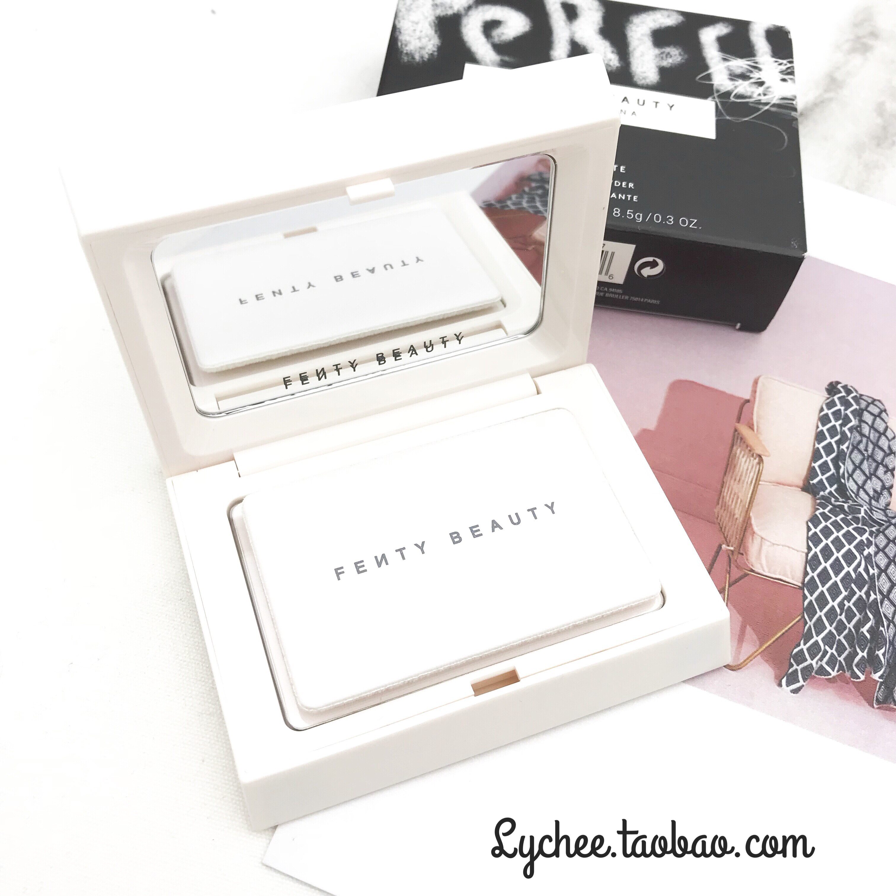 现货正品Fenty Beauty蜜粉饼定妆控油 哑光雾面Universal透明无色在类目 彩妆/香水/美妆工具, 蜜粉/散粉中 - 来自Buy2taobao.com提供专业的淘宝代购服务