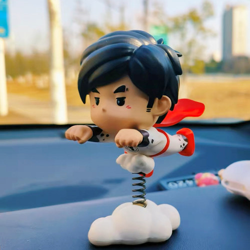 周杰伦官方正版超人周同学车载摆件中控台潮玩公仔手办圣诞节礼物