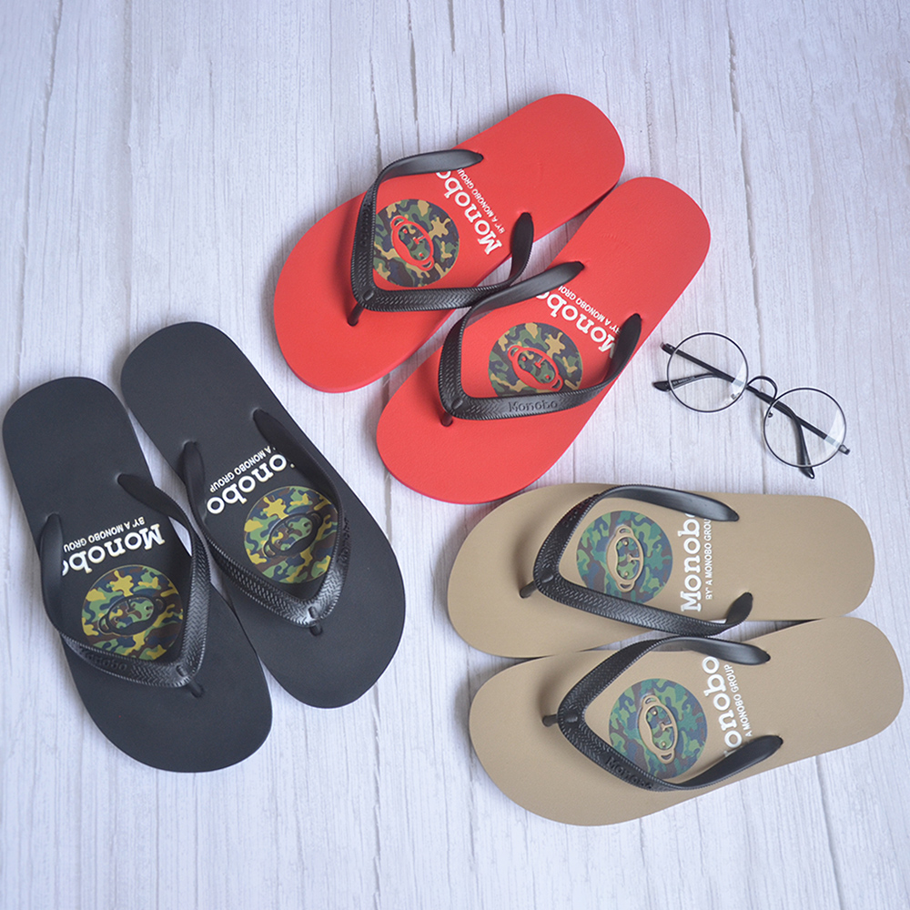 新款猴子简约防滑沙滩夹脚人字拖