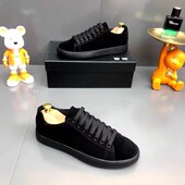 保暖运动休闲鞋 欧洲站男鞋 子男 潮牌绒面低帮男士 板鞋 2024冬季 棉鞋