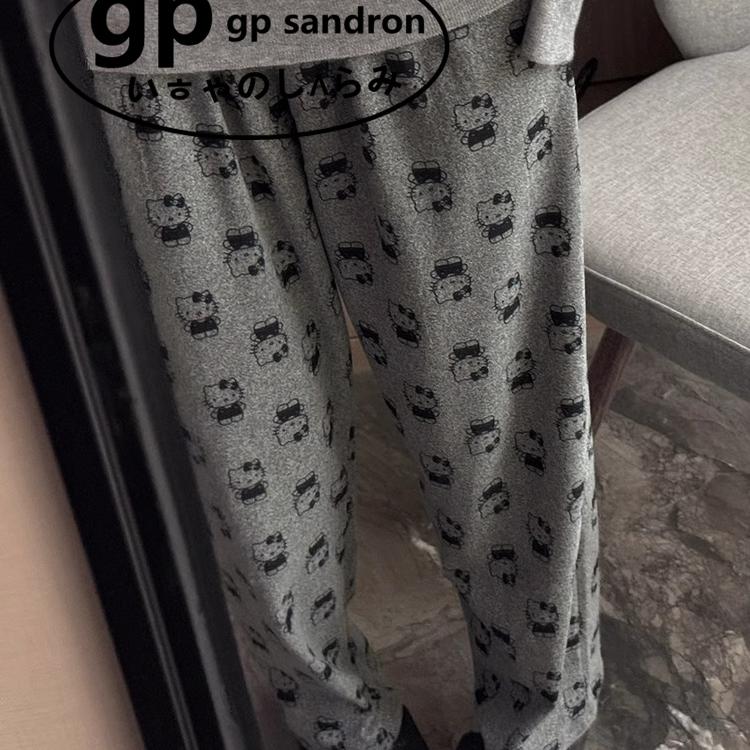 GPSandron德绒睡裤女爱心家居裤