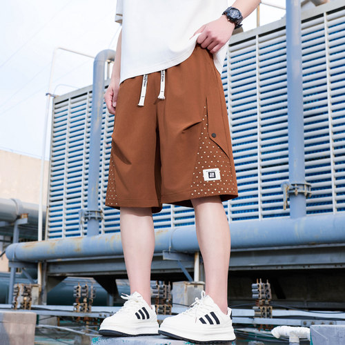 夏季男士工装宽松五分短裤直筒裤