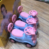 3岁宝宝玩具车 小猪儿童佩奇扭扭车带音乐滑行溜溜车四轮滑行车1