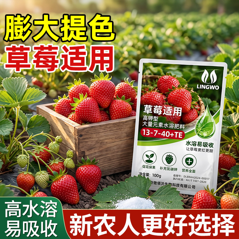 【本地推荐】草莓专用高钾肥料农用植物叶面肥磷肥钾肥盆栽通用型