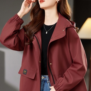 短款风衣外套女春秋休闲大码洋气上衣2025新款流行爆款早秋装夹克