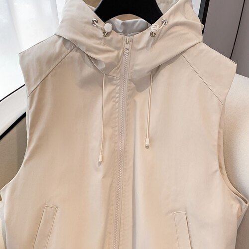 宽松冲锋衣马甲无袖坎肩