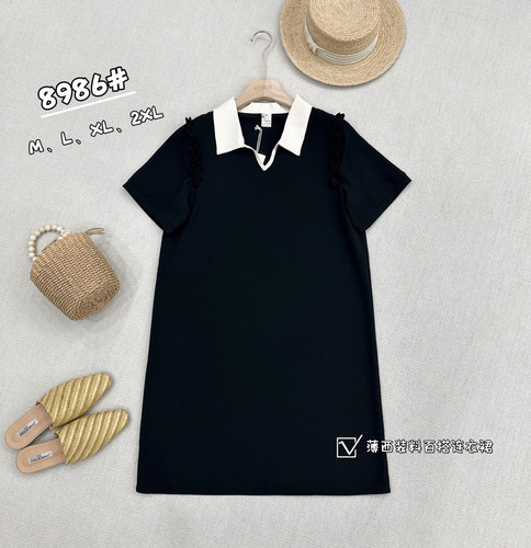 EF频道正品2025夏季新款女装西装薄面料宽松连衣裙百搭特价
