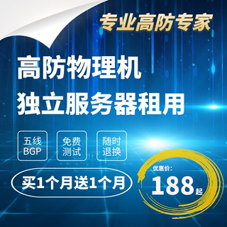 T级高防i9物理远程服务器租用传奇页游戏网站微端托管BGP独享秒解