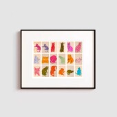 Warhol 画小众装 复刻版 饰画现代简约艺术高级挂画 Cats Andy