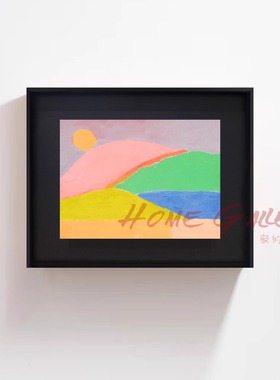 Etel Adnan丨Sunny Glow复刻版画小众装饰画现代简约艺术高级挂画