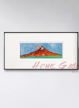 Yayoi Kusama丨富士山 版画小众装饰画现代简约中古艺术高级挂画