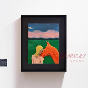 Jesse Dayan丨Chestnut Horse 版画小众装饰画现代艺术高级感挂画