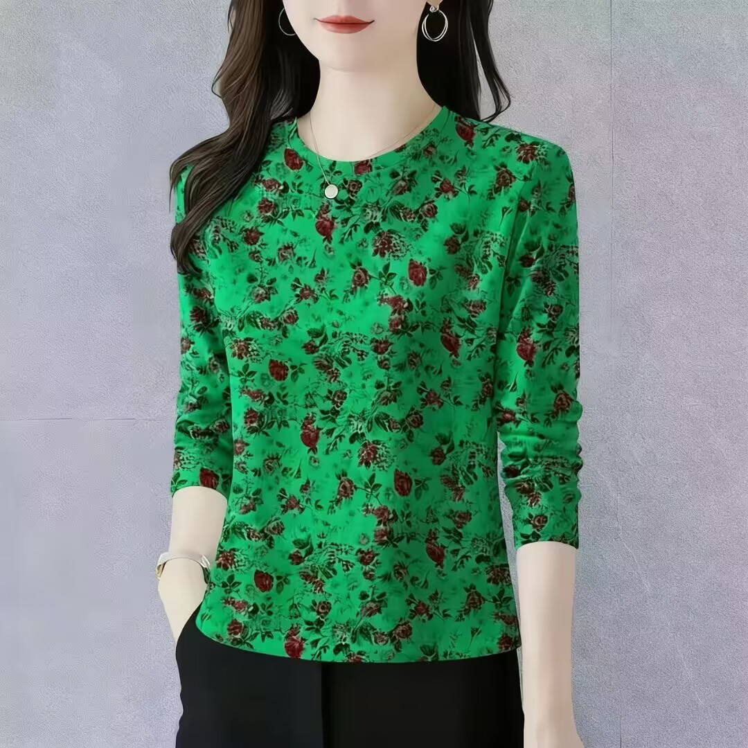 时尚妈妈装遮肚洋气T恤衫