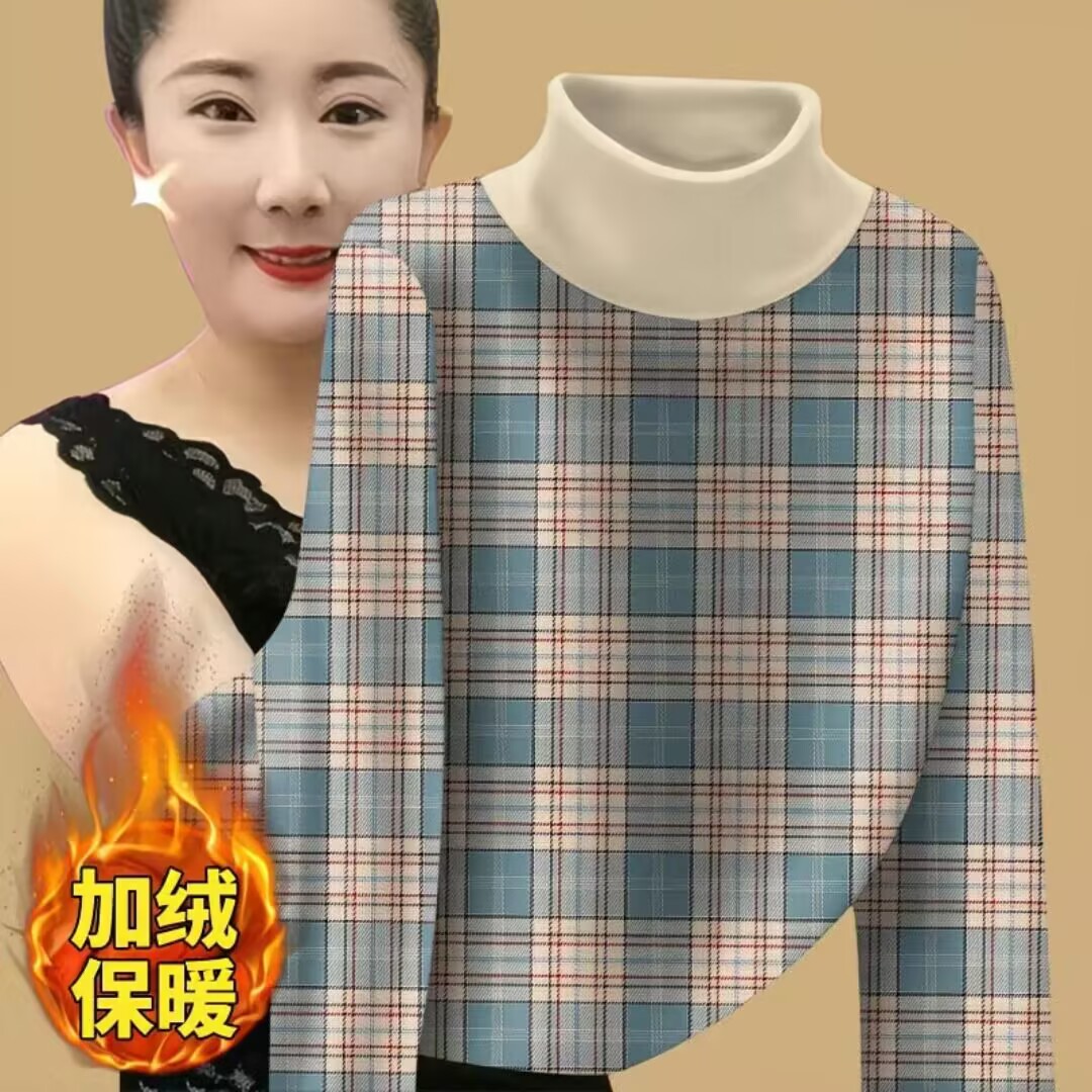 新品2025秋冬爆款T恤打底衫时尚洋气女装保暖上衣德绒半高领长袖