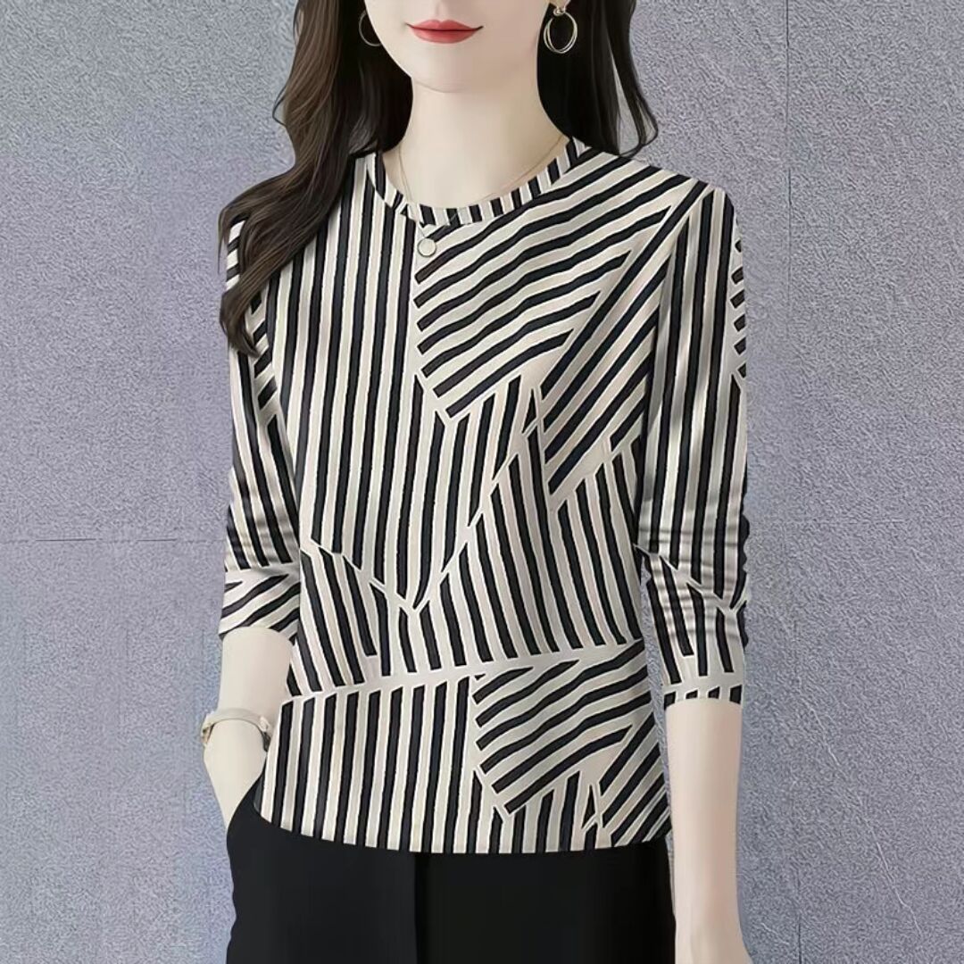 时尚妈妈装遮肚洋气T恤衫