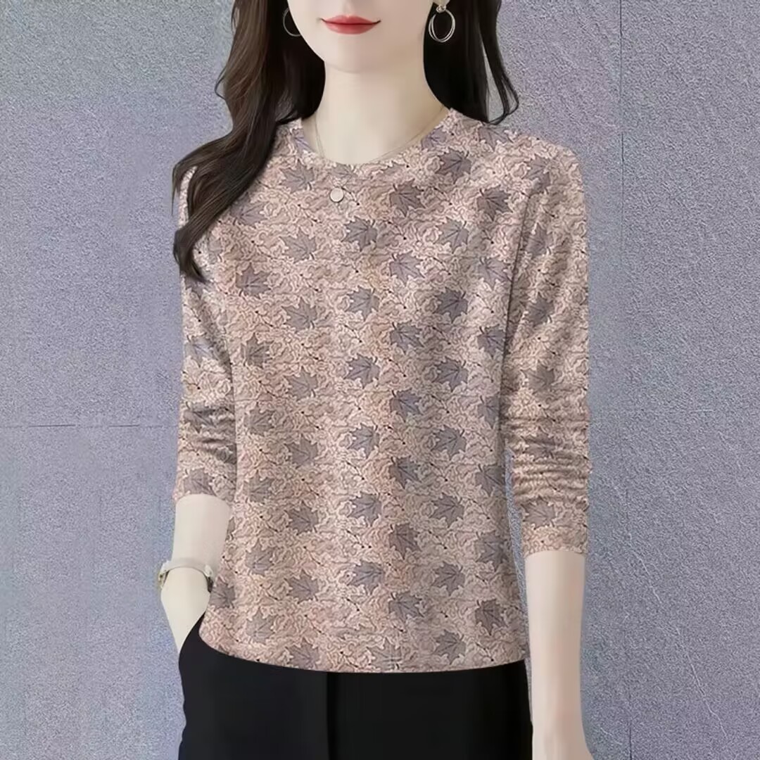 时尚妈妈装遮肚洋气T恤衫