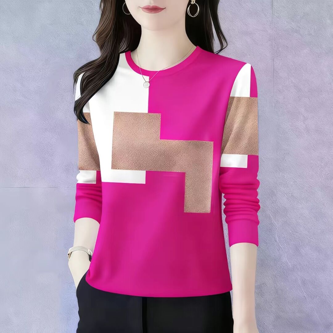 时尚妈妈装遮肚洋气T恤衫