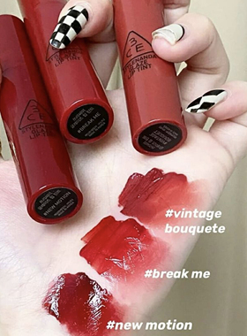 3ce镜面唇釉水光血浆红唇蜜new motion柿子冻vintage bouquet糖浆