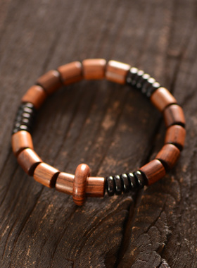 男女黑花梨民族风跑环手串