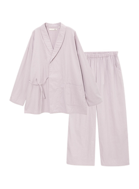 松永男女情侣纯棉汉服浴袍家居服