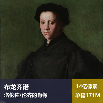 洛伦佐·伦齐的肖像布龙齐诺高清油画原版作品图片素材