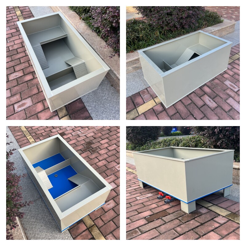 乌龟缸种龟大龟小龟龟苗生态龟缸家用大型带晒台喂食区双爬梯龟池