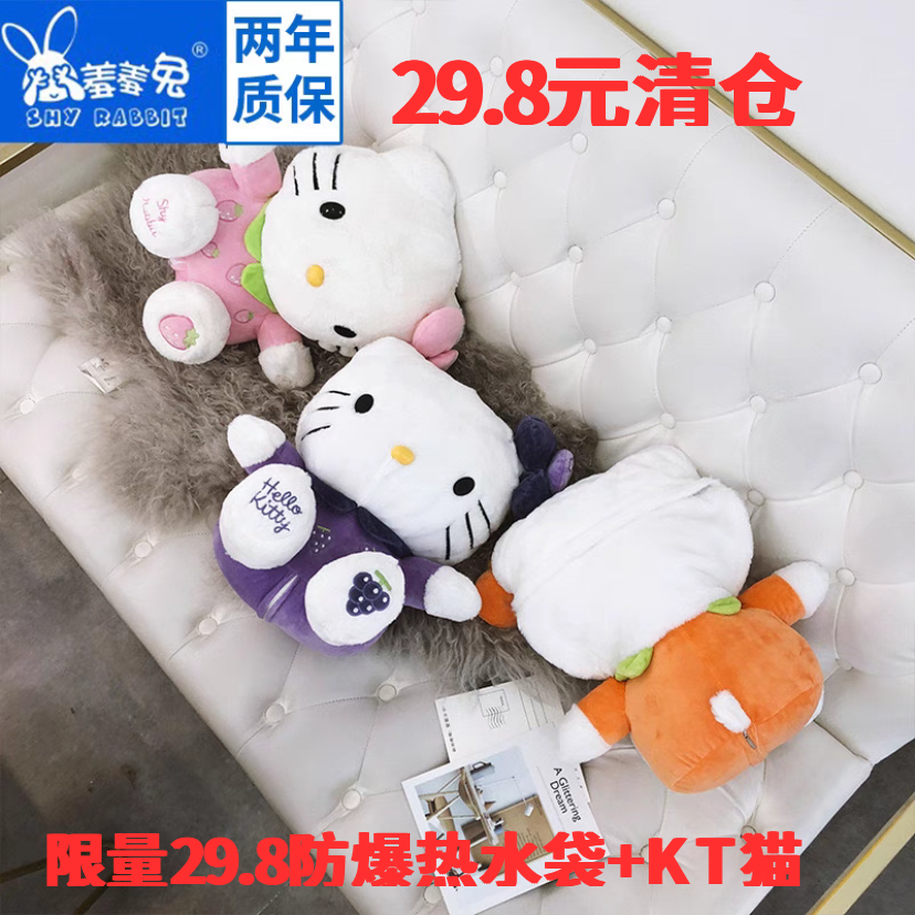 暖宝卡通敷肚子毛绒充电热水袋