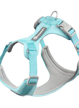 猫咪狗狗WAOPET新款无包边胸背带马卡龙狗绳小狗狗项圈牵引绳布质