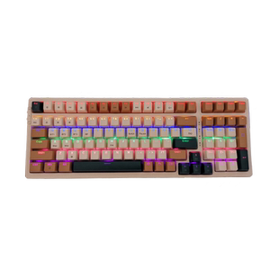森松尼98键蓝牙无线机械键盘电竞游戏三模侧刻Gasket结构麻将音轴