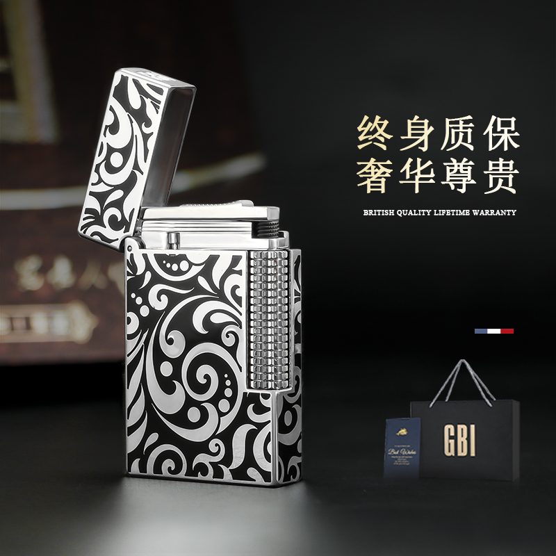 英国大船GBI正品朗声打火机男士充气黄铜高档奢侈潮牌送男友礼物