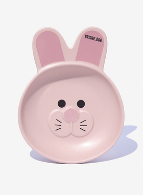 韩国BRIDGE.DOG BUNNY DISH 宠物碗兔子系列猫碗狗碗兔粮碗陶瓷碗