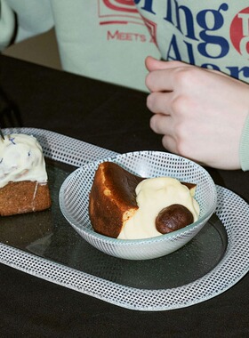 韩国正品 Eding彩色耐热玻璃新款酸奶碗New