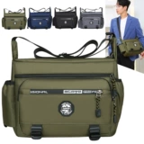 Вместительная и большая водонепроницаемая сумка на одно плечо, износостойкий рюкзак с молнией, бумажник, нейлоновая сумка через плечо